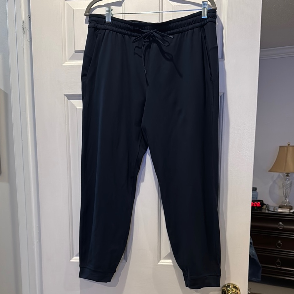 Lululemon Athletica Navy Track Pants with Tapered Leg size 10